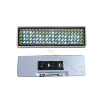 

10pcs 44*11 LED Name Tag Name Badge reusable Price Tag name Tape office name tags, to Russian Federation