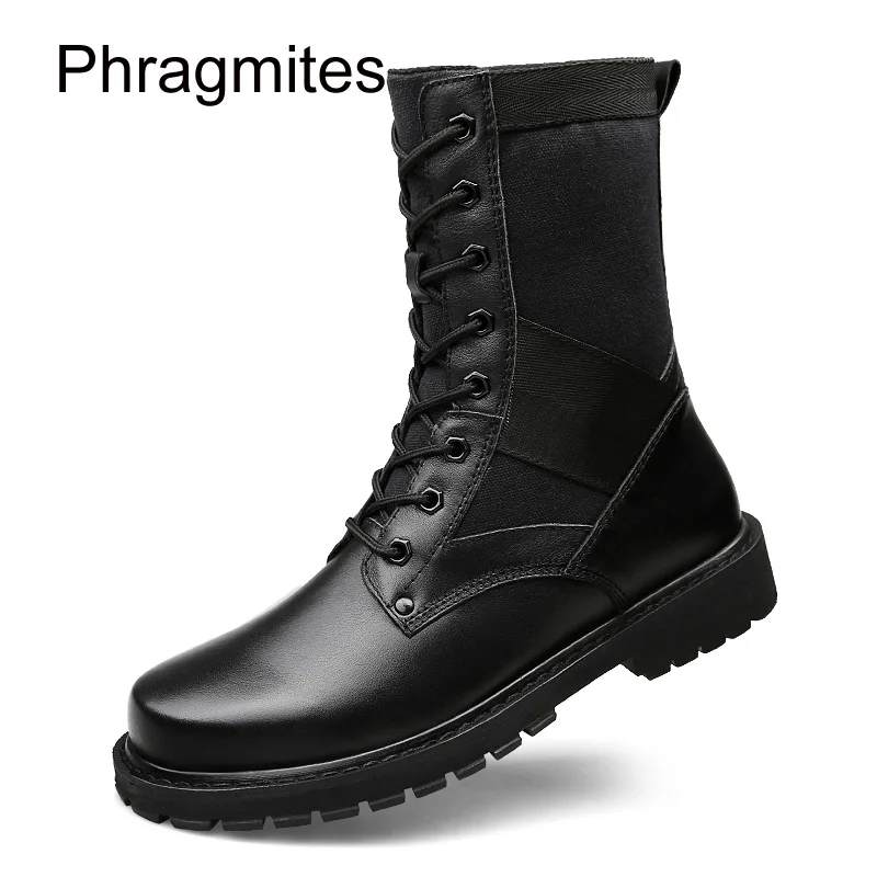 Phragmites размера плюс 14 # унисекс ботинки женские армейские зимние теплые кожаные с