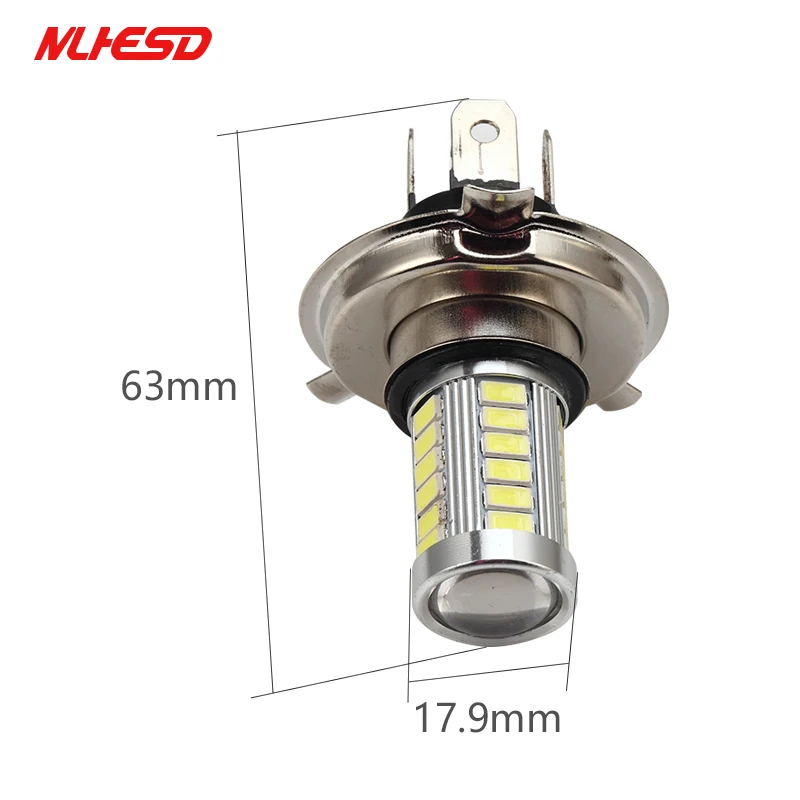 10x H4 H7 светодиодный 5630 33SMD 33 светодиодный автомобиля лампочка фары 12 V 800lm DRL дневные светофор вождения фары противотуманные свет Лидер продаж