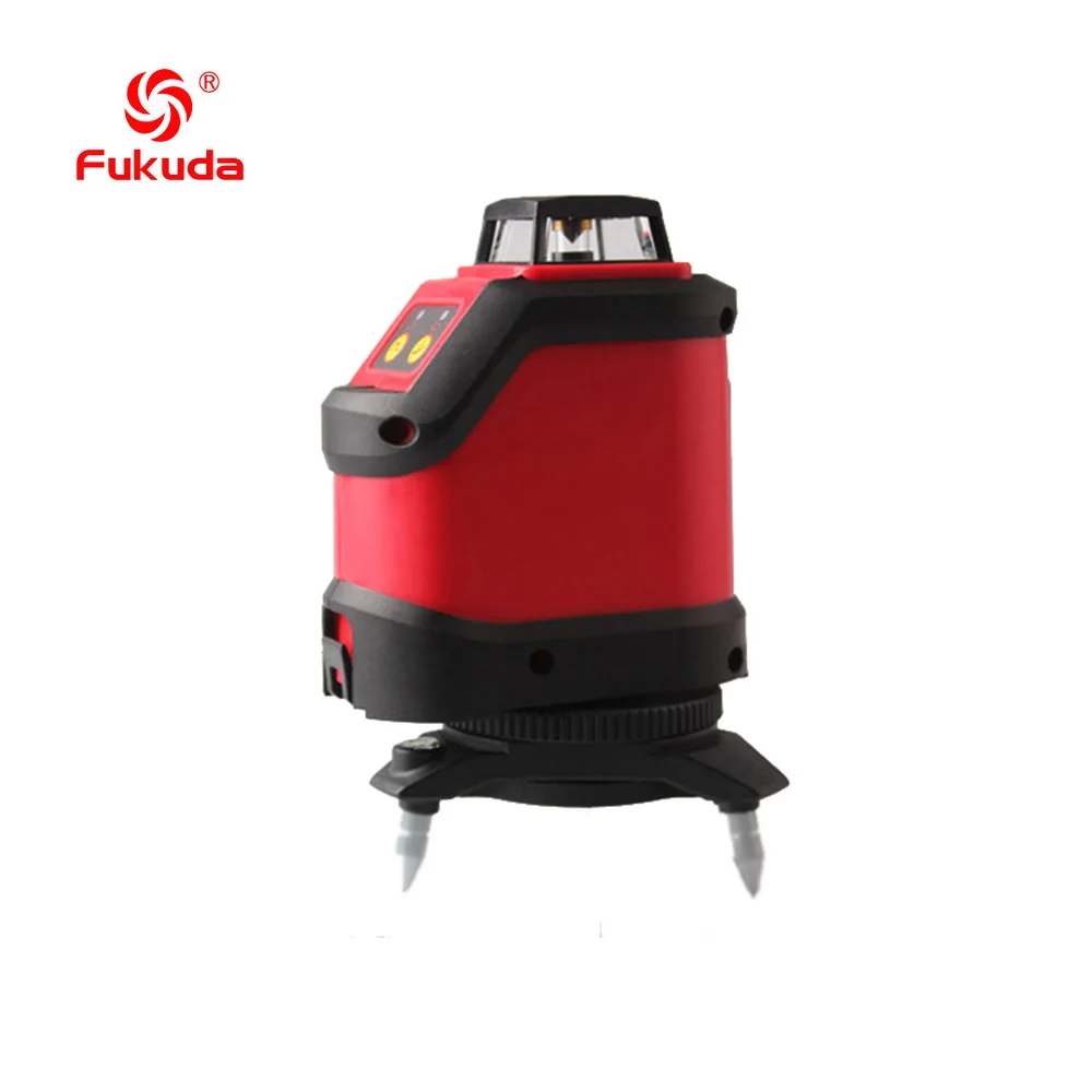 

3D Fukuda 5 lines laser level, Automatic Self Leveling 360 green light red light free shipping FDG190RG