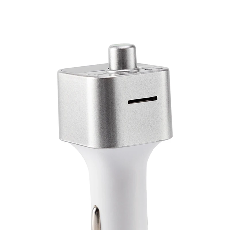VicTsing Wireless Bluetooth MP3 Player Car FM Transmitter Radio Hands-Free Car Kit USB Charger Fast Charging Black White Gold    (4)