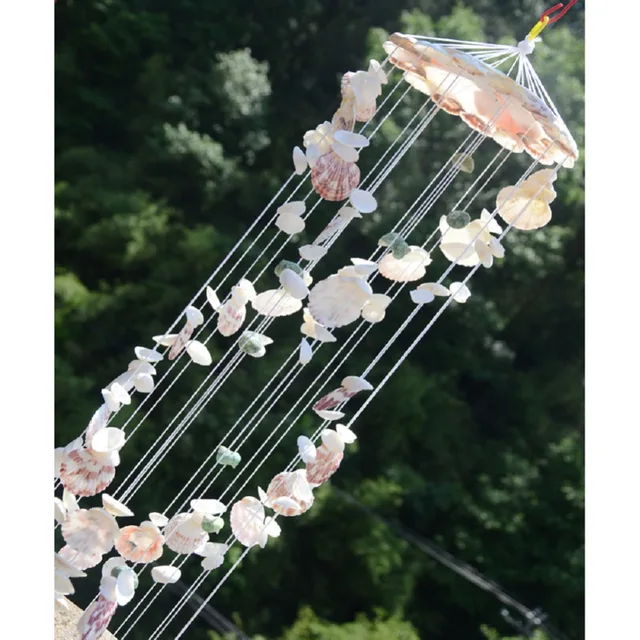 Seashell Wind Chime Voice Of The Sea Spiral Natural Conch Shells Beautiful Outdoor Home Decor