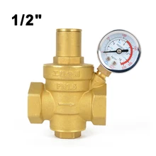 Высокое качество регулируемый DN15 воды редукционный клапан 1/" муфта с внутренней резьбой Давление давление датчик регулятора клапаны с измерителем влажности и температуры