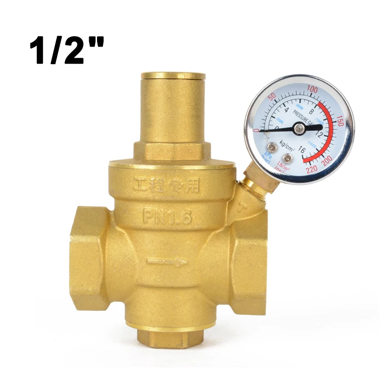 High Quality Adjustable DN15 Water Reducing Valve 1/2" Female Thread
