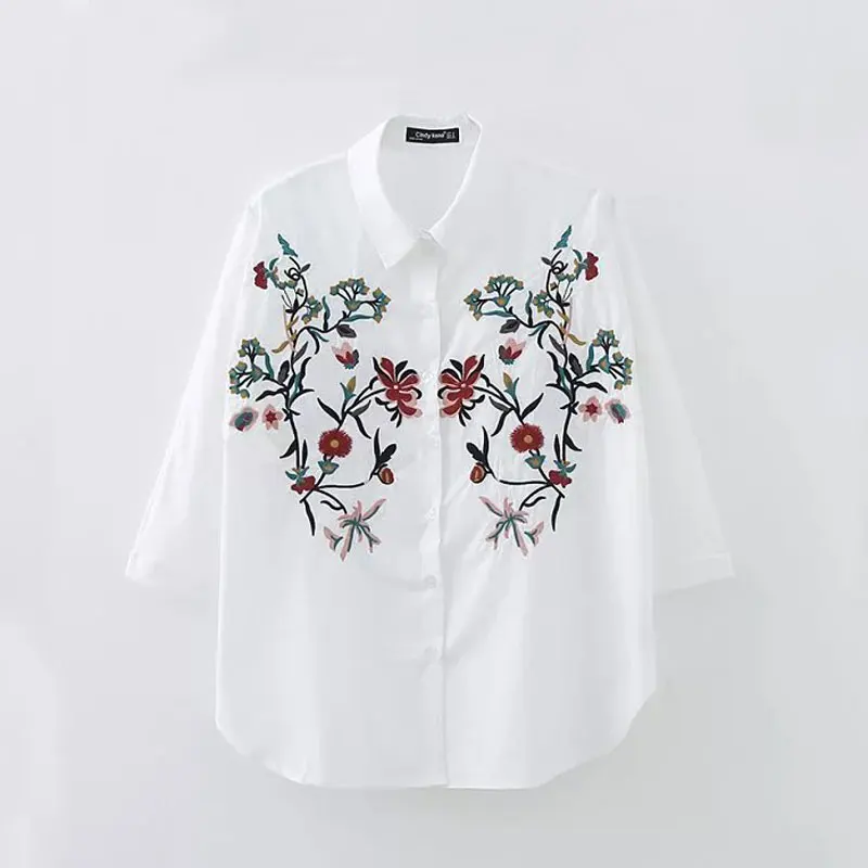 Купить Белую Рубашку С Цветным Принтом