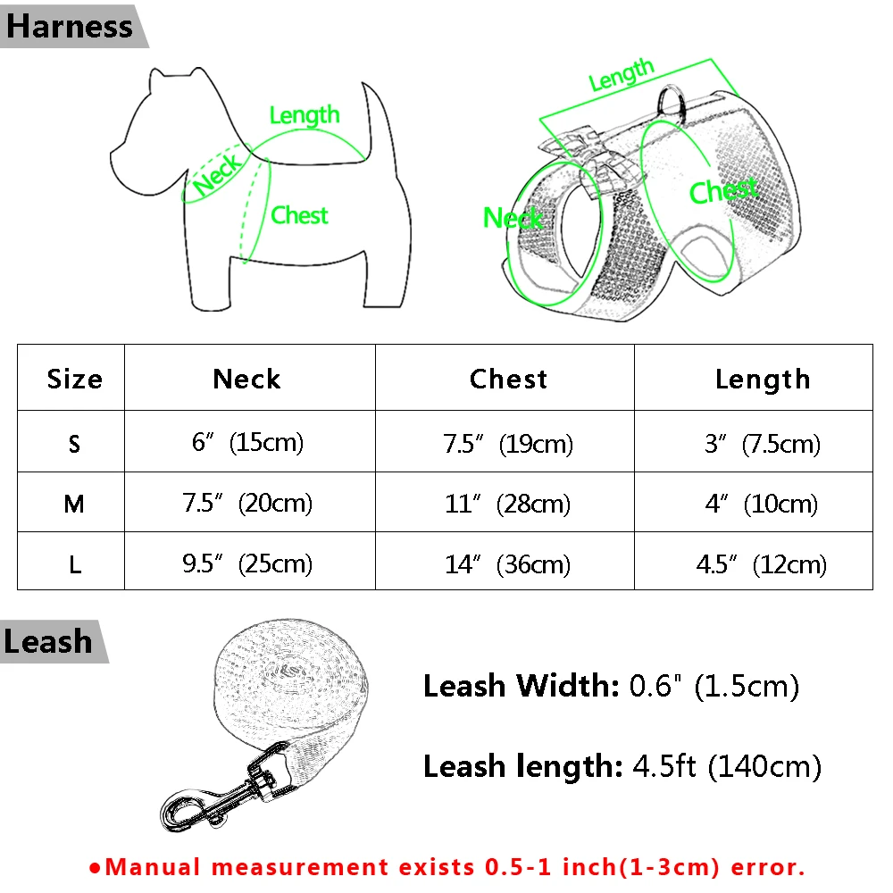 Дышащий жилет для маленькой кошки, собаки, регулируемый бантик, нейлоновая сетка, для щенка, котенка, поводок, набор для хомяка, кролика, нагрудный ремень