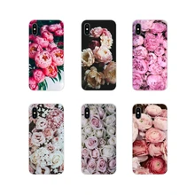 Para Motorola Moto X4 E4 E5 G5 G5S G6 Z Z2 Z3 G3 G2 C jugar Plus púrpura verano lavanda fundas para teléfono de silicona con póster de peonies