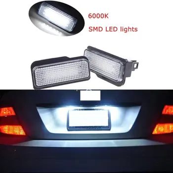 

For Mercedes Benz W203 W211 W219 5Dr R171 White License Number Plate LED Light Error Free 6000K