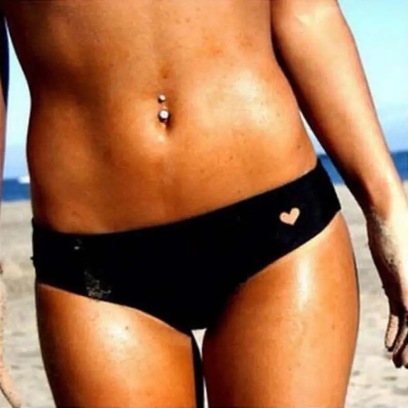 

Hot Sale Women Brazilian Sexy Bikini Swimwear Thong Love Heart Cut Out Bottom Beachwear