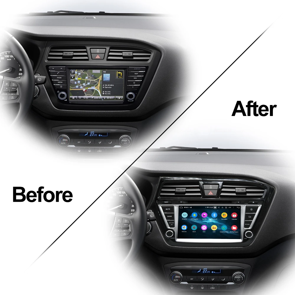 Top Owtosin 2 din Android 9.0 Car DVD Radio For Hyundai I20 2014 2015 2016 2017 2018 Car GPS Navigation Autoradio 4GB RAM 32GB ROM 2