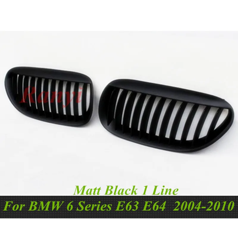 1 пара для BMW 6 серии E63 E64 2004 2010 матовый блесек губ ABS черный автомобильный стиль