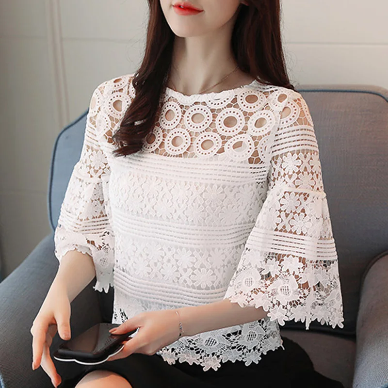 korean lace tops design
