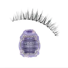 Коробке из-под, партиями по 4 пары натуральный поперечное сечение Короткая секция погрузки Половина накладные ресницы