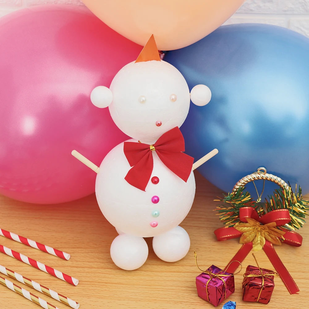 Bola de Espuma de Poliestireno Bolas de Festa de Casamento Isopor Branco Bola Decoração Crianças Faça Você Mesmo Handmade Artesanato 25cm Diâmetro 1 Peça 6 Bola de Espuma de poliestireno Isopor branco