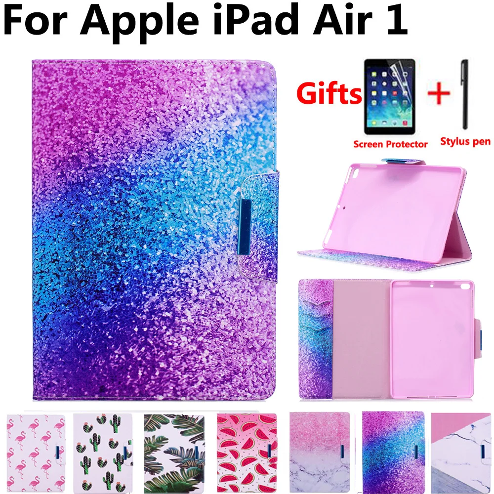 Marble Painted Pu Leather Cover Case for Apple iPad Air 1/Air1