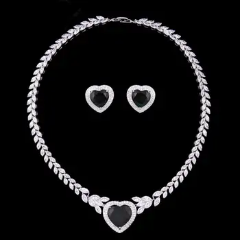 Moonso Heart of Ocean Jewelry for Bridal Women Wedding Austrian Crystal Stud Earrings and Necklace J2378
Moonso Heart of Ocean Jewelry for Bridal Women Wedding Austrian Crystal Stud Earrings and Necklace J2378