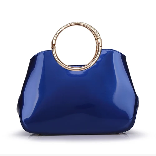 Элегантные женские сумки через плечо, женские Сумки из искусственной кожи, винтажные женские сумки-мессенджеры высокого качества - Цвет: Blue