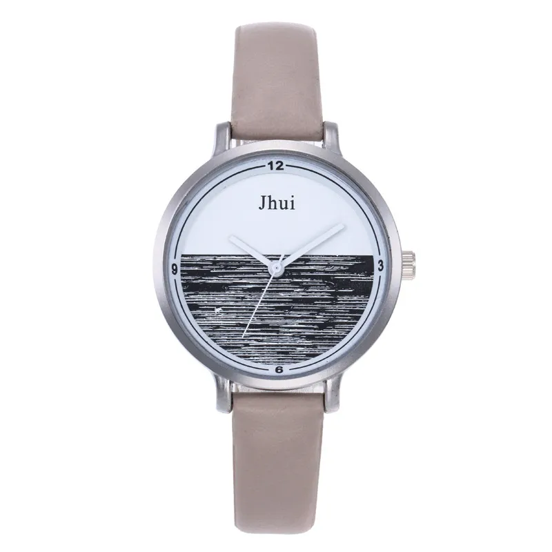 Jhui Women's Fashion Leather Strap Analog Quartz Glass Mirror Watches Jhui Women's Fashion Leather Strap Analog Quartz Glass Mirror Watches
