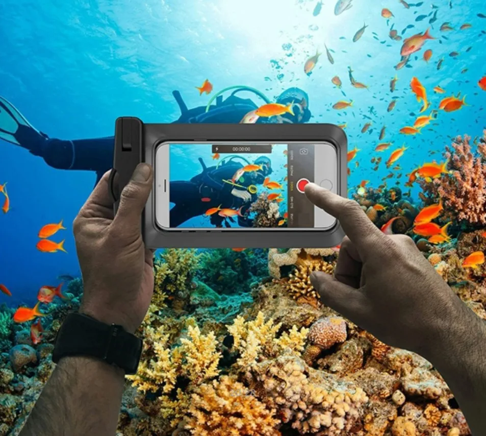 Водонепроницаемая сумка Универсальный 6,5 дюймовый мобильный телефон сумка для плавания фото спасательный жилет под водой подходит