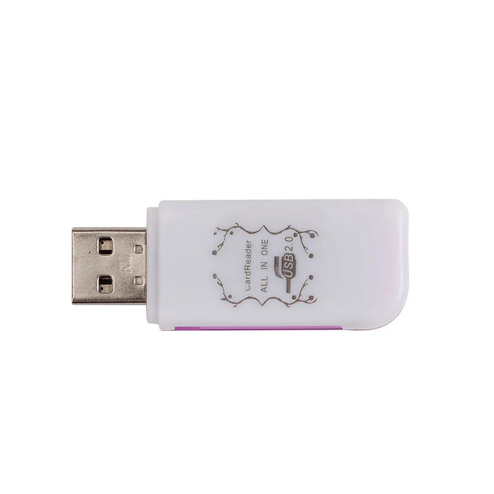 Новые 4 в 1 USB кардридер Мультифункциональный SD TF MS M2 USB ридеры с Лунной формой для ПК ноутбук настольные компьютеры