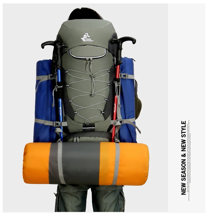 Mochilas de Acampamento Esporte com Capa Xa726wa ao ar Caminhadas Bolsa Chuva Viagem Escalada Montanhismo Livre 75l 10 Cheap Mochilas escal.