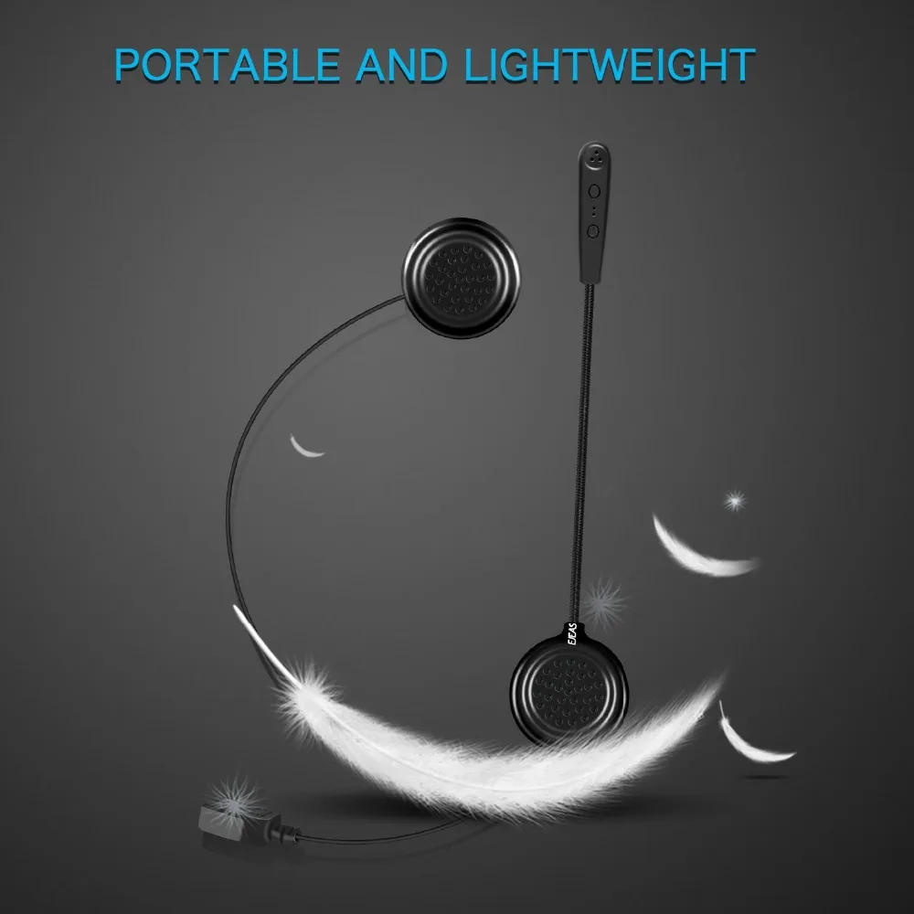 

2018 EJEAS E1 Bluetooth Helmet Headset Moto BT 4.1 Headset Wireless Skiing Communication Without Intercom