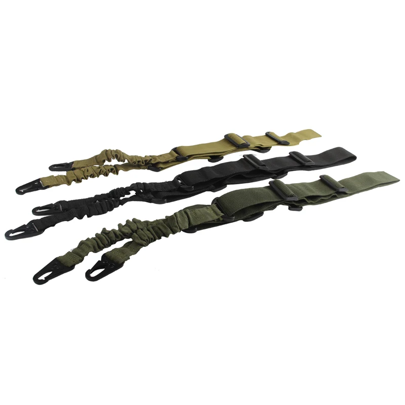 Tactical Rifle Sling Two Point Adjustable Nylon Multi-function Hunting Gun Strap Outdoor Airsoft Mount Bungee System Kit RL30-0004-01