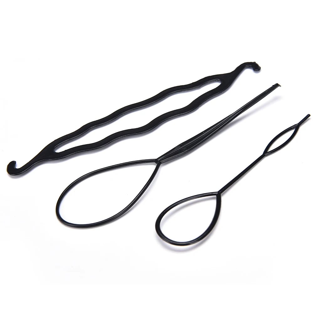 1 Set Of Hair Makeup Tool Kits Magic Hair Braider Sponge Donut Bun