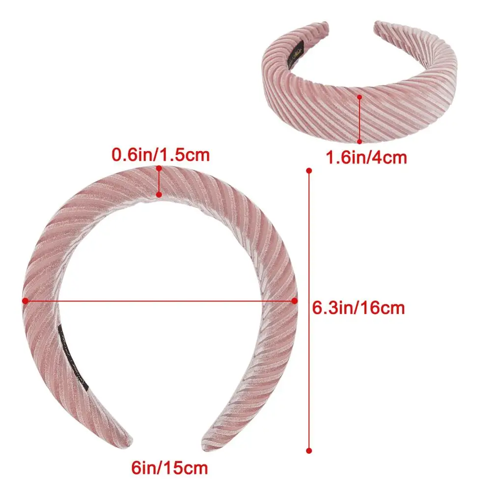 Женские повязки на голову из плотного бархата, аксессуары для волос, повязка на голову, модный головной убор, 4 см, широкие пластиковые повязки на голову для женщин, Прямая поставка