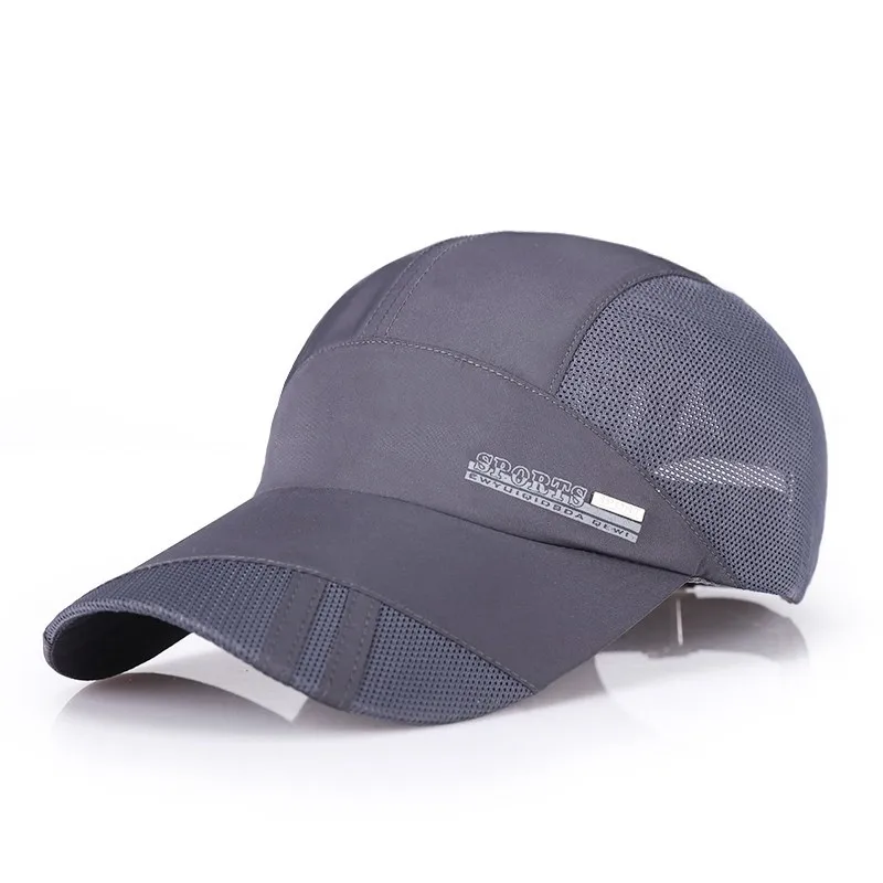 Шляпа от солнца, бейсболка для мужчин и женщин, Классическая Регулируемая простая шляпа - Цвет: Dark grey