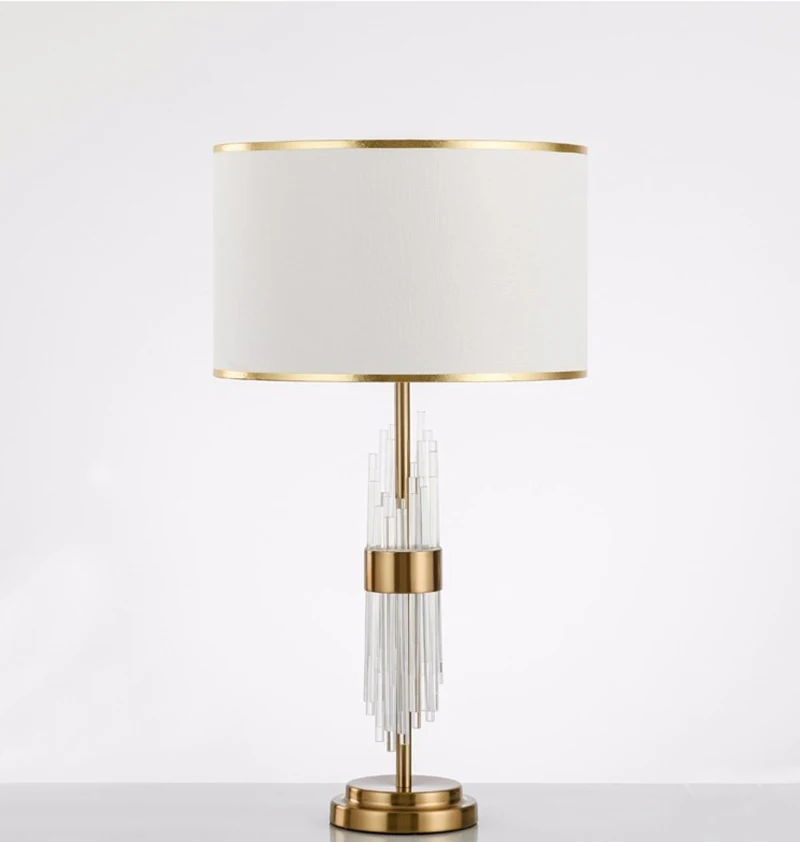 

Creative desk lamp at the head of bed of modern simple bedroom