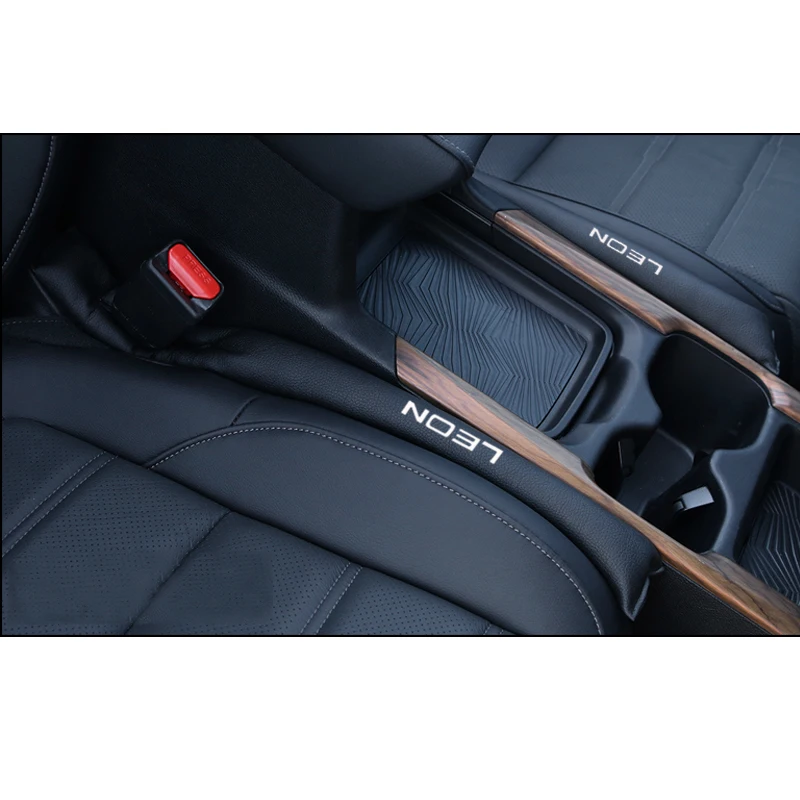 

2pcs Faux Leather Fillers Spacer Filler Slot Plug Car Seat Gap Pad For Seat Leon