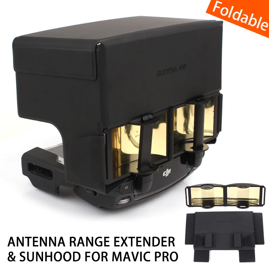 

Sunnylife DJI MAVIC PRO Antenna Range Extender + Remote Controller Sunhood Sunshade Simultaneous Usage for DJI MAVIC PRO