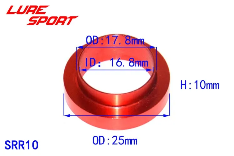 LURESPORT 10 шт. алюминиевое кольцо катушка сиденье заднее кольцо проверка ветра стержень строительный компонент ремонт Удочка DIY аксессуар