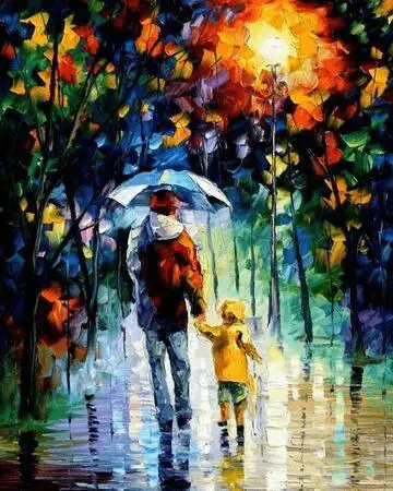 

Dad's Love- Diamonds cover the FULL painting
