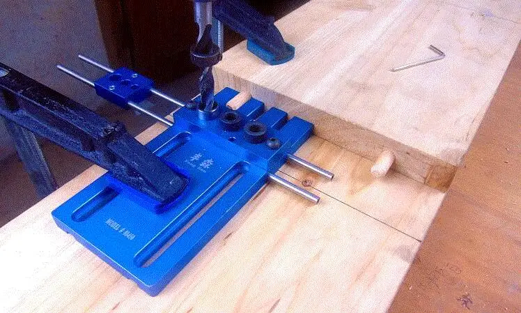 Руководство по сверлению набор деревообрабатывающий инструмент DIY Joinery Высокоточный дюбель Джиги набор шаблон для сверления 08450