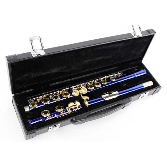 Cheap Wholesale - Purple Silver Grant YFL-271 S 16 hole Good Birthday Present Plus the E Key Obturator Flute Stock  OpenningPan Flute
