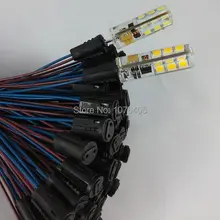 100 шт./лот G4 цоколь цоколя G4 штепсельная вилка держатель лампы для галогенной лампы кристаллический ламповый светильник галогенный G4 адаптер лампы