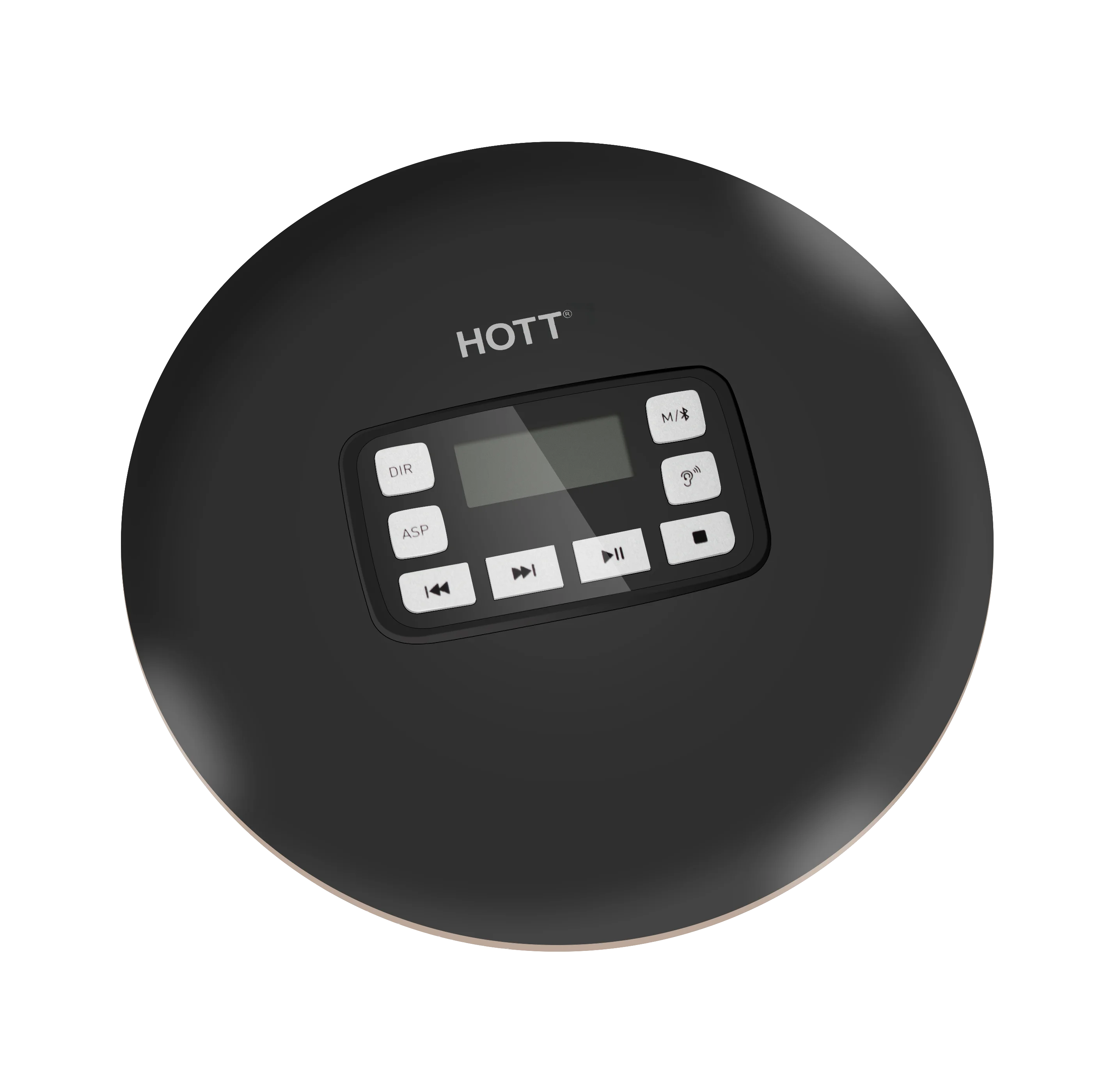 Портативный Bluetooth CD плеер HOTT CD611T со светодиодным дисплеем светодиодный