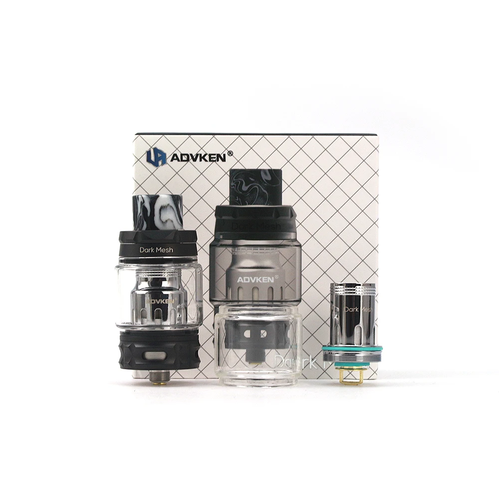 Original Advken Dark Mesh Tank Top slide filling Electronic Cigarette Atomizer 5ML6ML with Triple Mesh Coil Single Mesh Coil 01 (3)