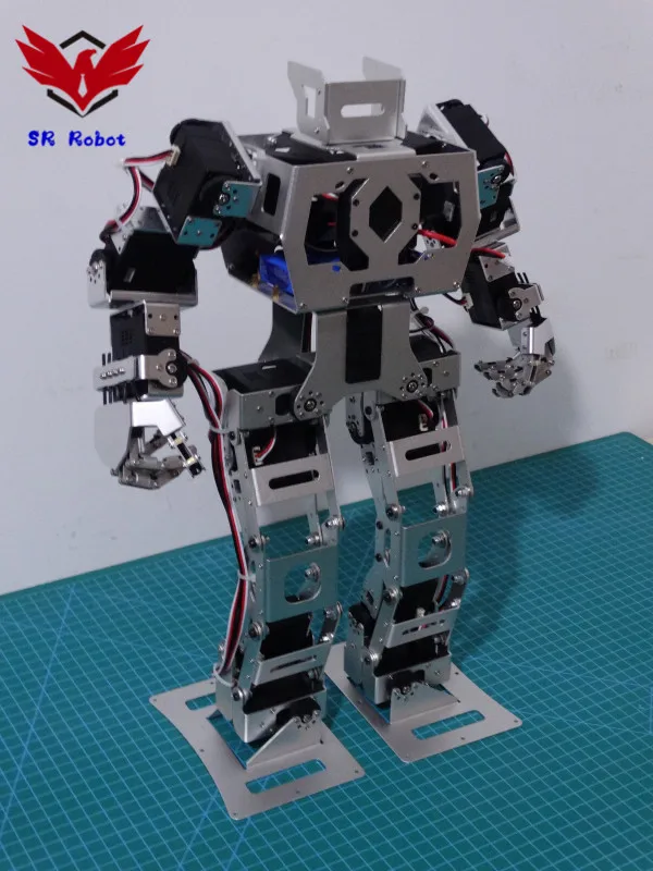 80% сборная человекообразная Biped Robot17 DOF боец с поясным пальцем DIY Роботизированная модель дистанционного управления игрушка обучающий проект