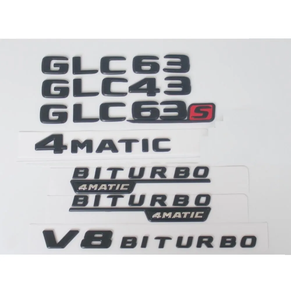 2018 Flat SL65 Chrome Letters Trunk Emblem Badge Sticker for Mercedes Benz SL65