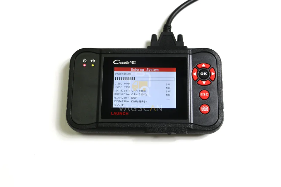 LAUNCH X431 obd2 считыватель кода сканер Creader VII Авто диагностический инструмент поддержка ENG/ABS/SRS/Подушка безопасности