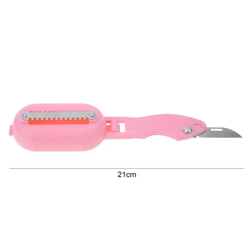 Plastic Fish Scales Skin Remover Scaler Knife Fast Fish Peeler Tool Fish Skin Steel Scraper Gadgets Fish Peeler Pesca Iscas Tool