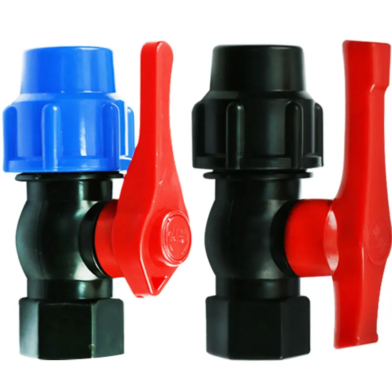 

Quick connect valve switch plastic fast pe water pipe three-way switch ball valve Tee connector