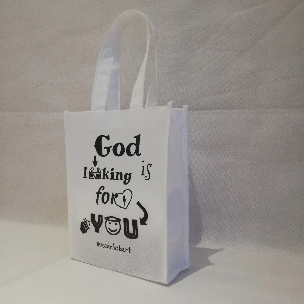 1000 шт./лот Сумка-тоут для покупок сумки хозяйственные сумки с логотипом перерабатываемая Нетканая горизонтальные Сумки Складной рюкзаки