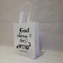 1000 шт./лот Сумка-тоут для покупок сумки хозяйственные сумки с логотипом перерабатываемая Нетканая горизонтальные Сумки Складной рюкзаки