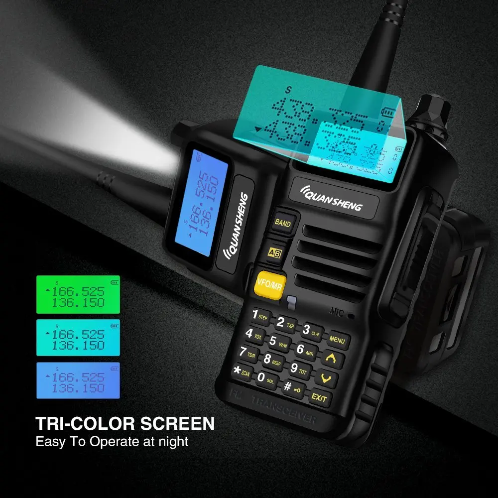 Портативная рация Quansheng UV R50 Talkie VHF UHF Двухдиапазонная дальнего радиуса действия