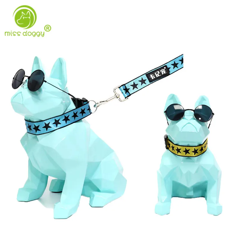 

New Fashion Cartoon Star Printed Pet Dog Collar Strong Durable Nylon Collar for Small Dogs Outdoor Casual Puppy Leash 10A