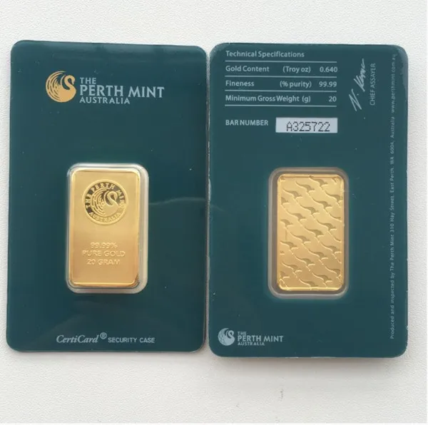 Australia The Perth Mint 1 Ounce 99.99 Pure Gold Plated High Relief